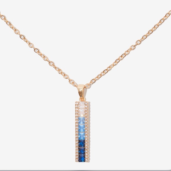 VINCE CAMUTO Blue Ombré CZ Necklace - Picture 6 of 12